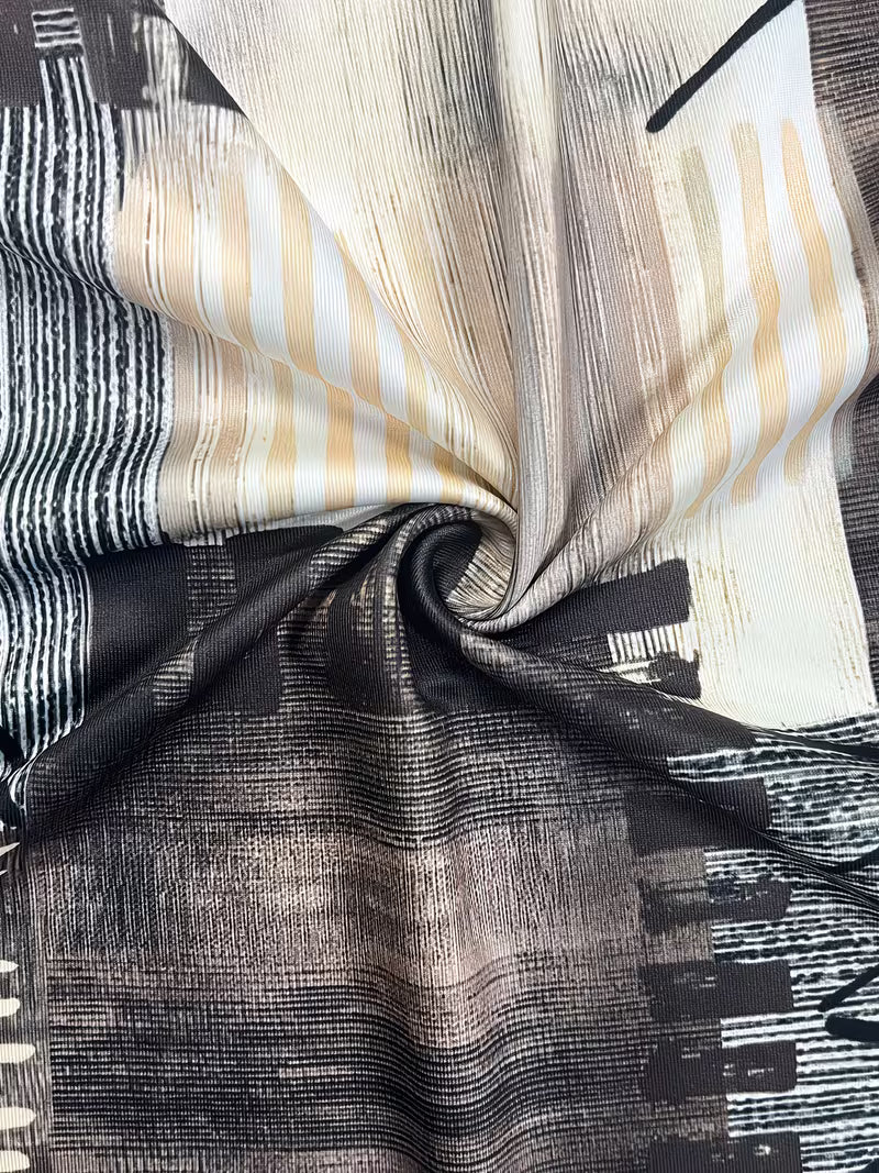 Brigitten | Vestido Largo sin Mangas con Estampado Abstracto
