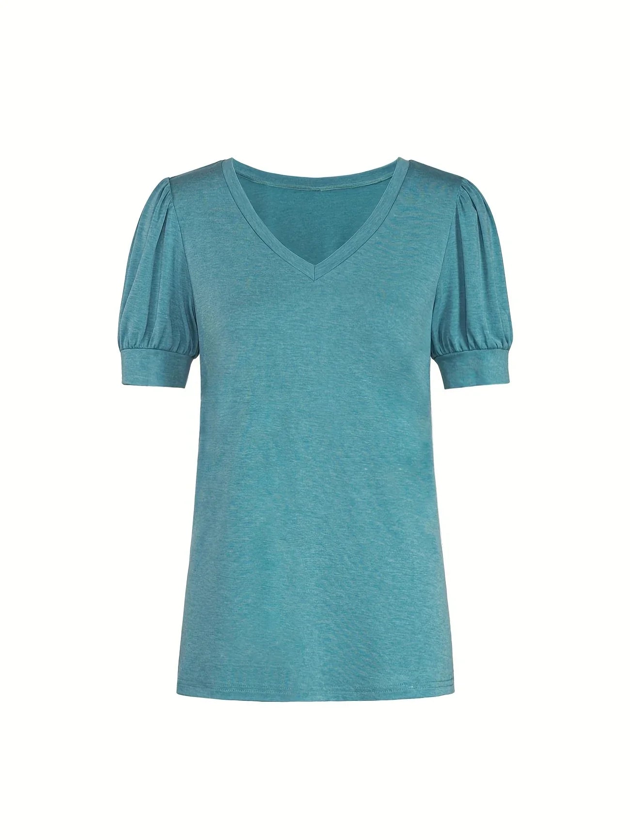 Kizzy | Camiseta de Manga Abullonada Cuello V