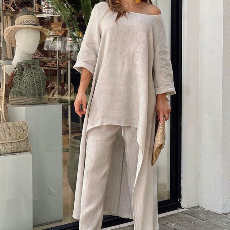 Liselotte | Conjunto De Dos Piezas Túnica Asimétrica Y Pantalón