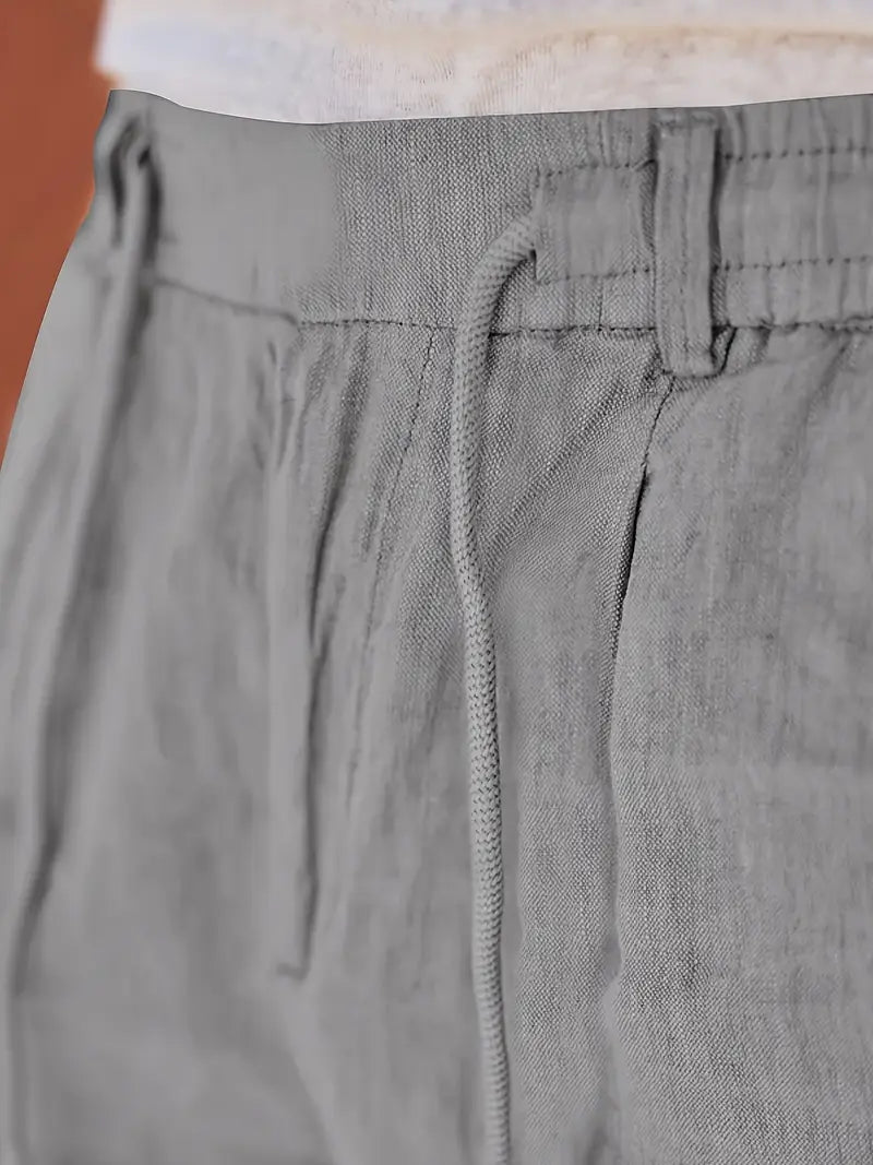 Nichols | Pantalón Lino Hombre Casual Cordón