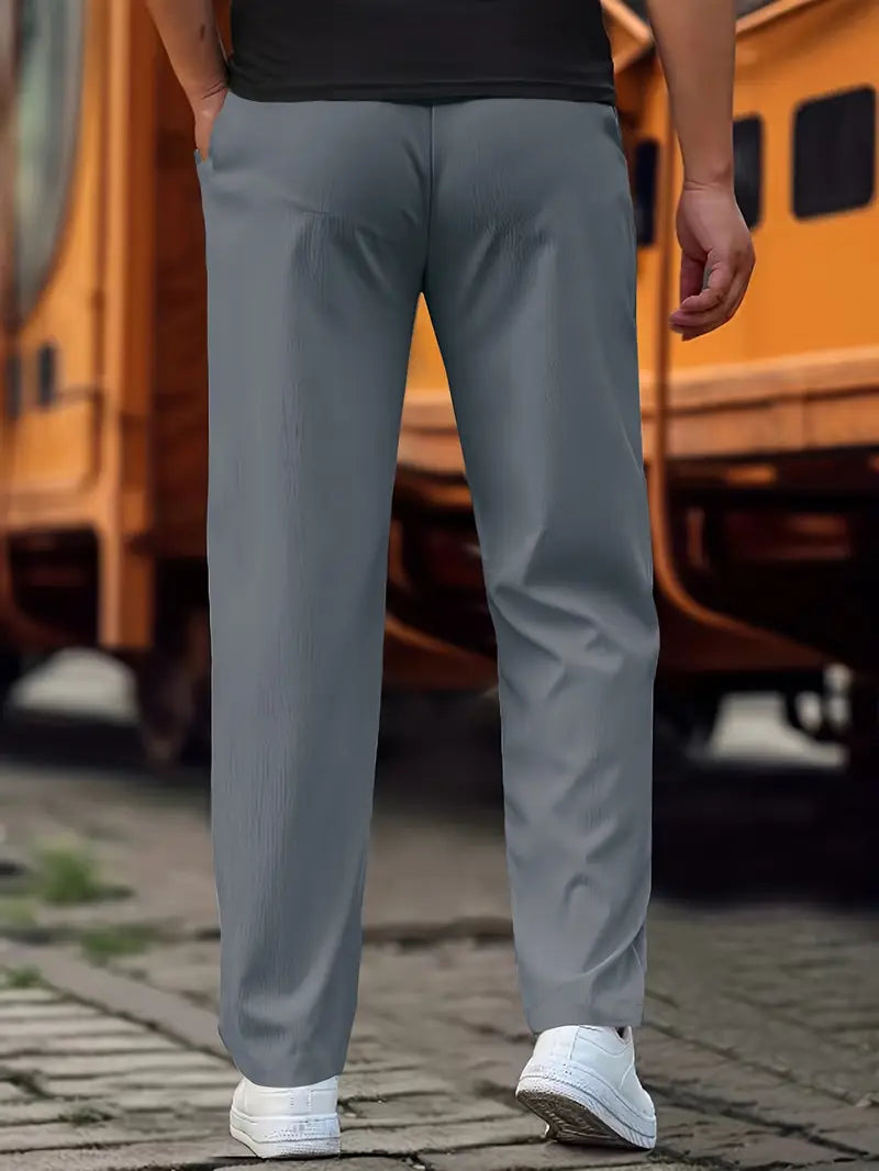 Travys | Pantalones Jogger Rectos Con Cordón y Bolsillos
