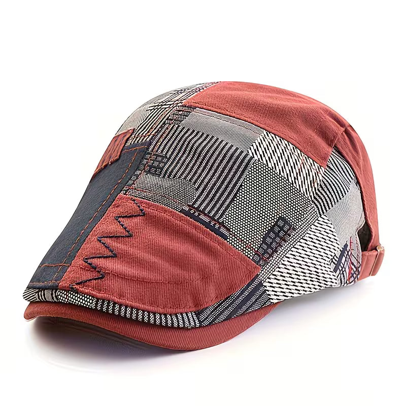 Girma | Gorra plana Ajustable con Diseño de Patchwork