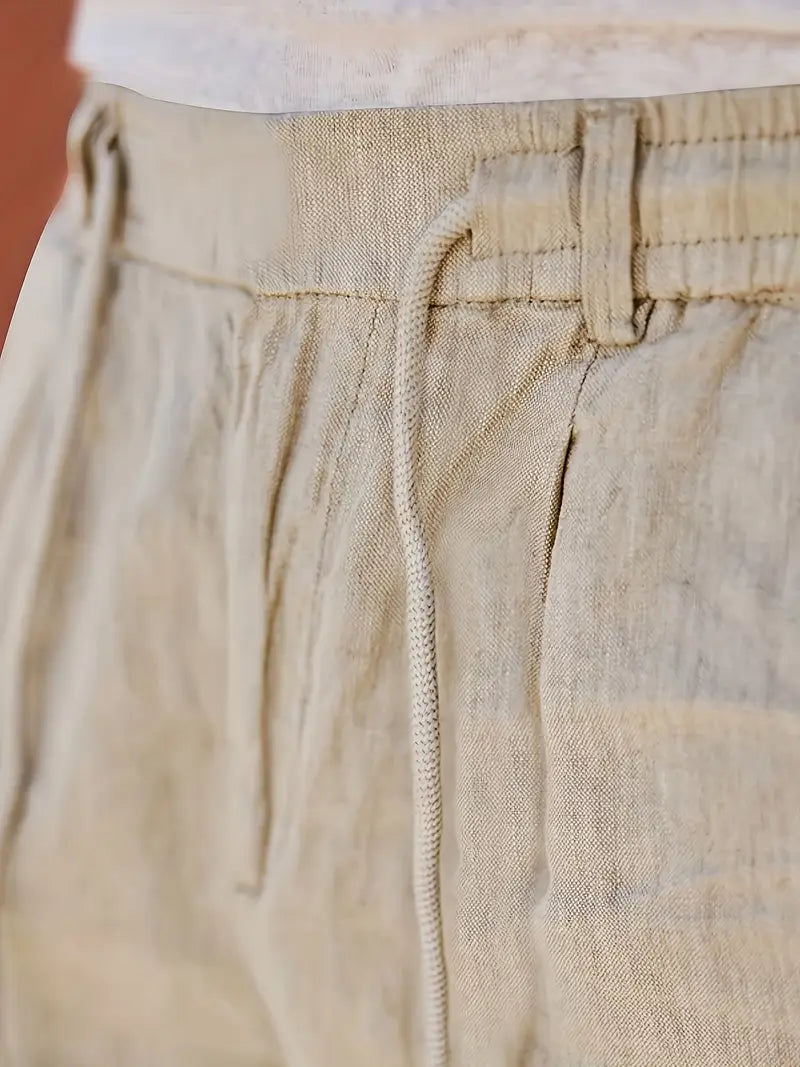 Nichols | Pantalón Lino Hombre Casual Cordón