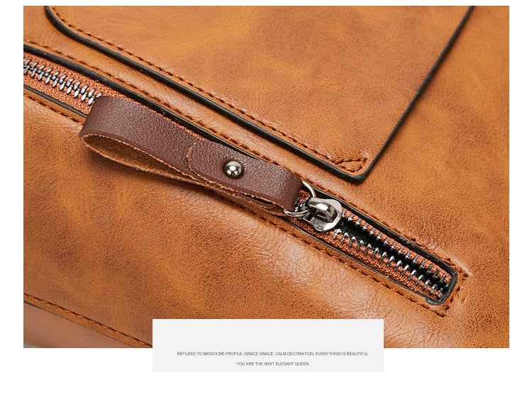 Britney | Bolso de Hombro Con Bolsillos Delanteros Con Cremallera