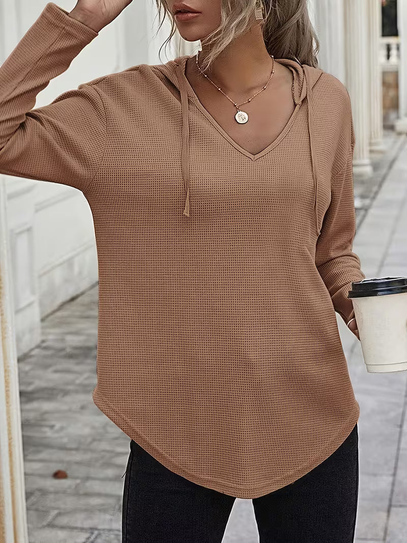 Heydi | Sudadera Con Capucha Manga Larga y Bajo Curvo