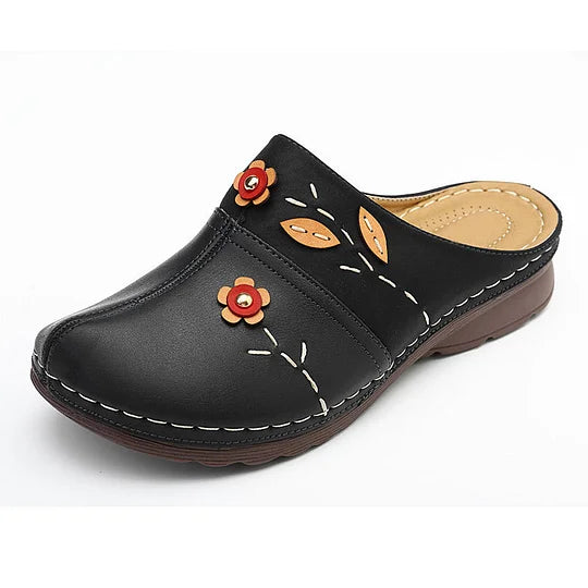 Janeth | Zuecos Sin Cordones Con Estampado Floral Para Mujer