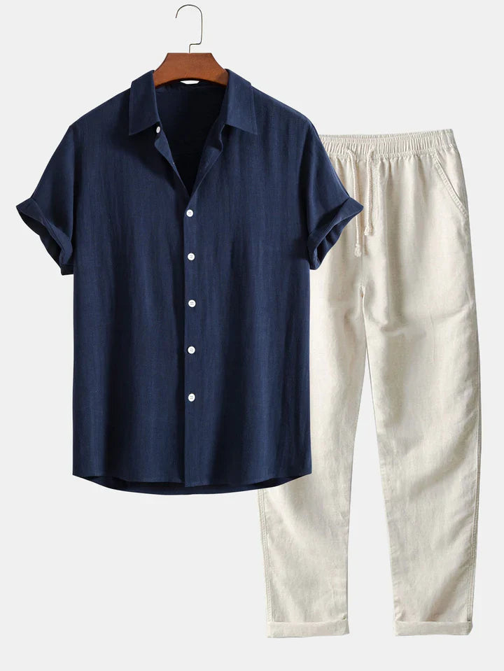 Booker | Conjunto Camisa Manga Corta Pantalón