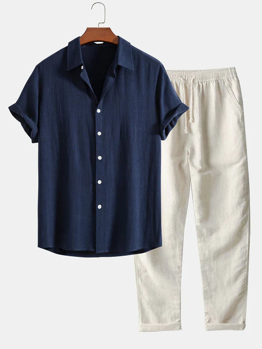 Booker | Conjunto Camisa Manga Corta Pantalón
