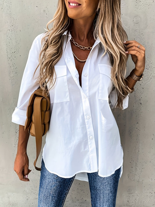 Aziza | Camisa con Botones y Cuello Clásico