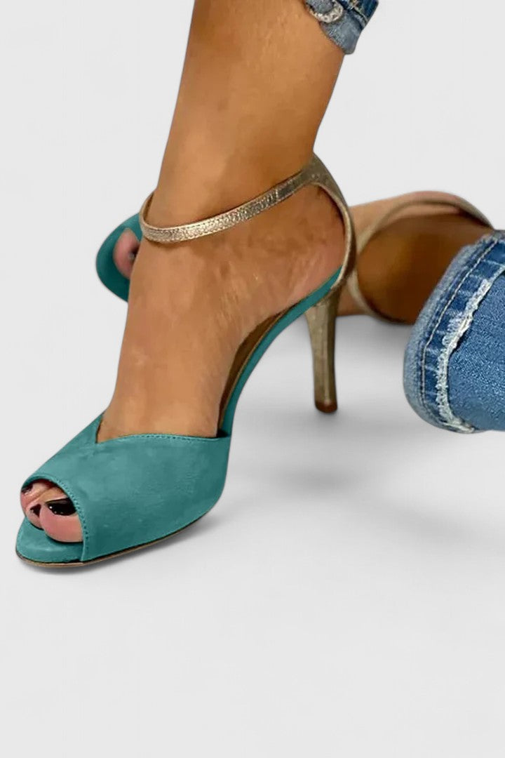 Suria | Tacones de Punta Abierta con Correa