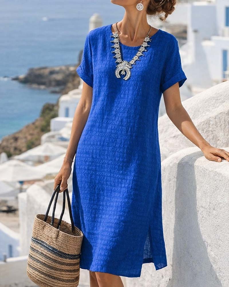Shanai | Vestido midi de Manga Corta