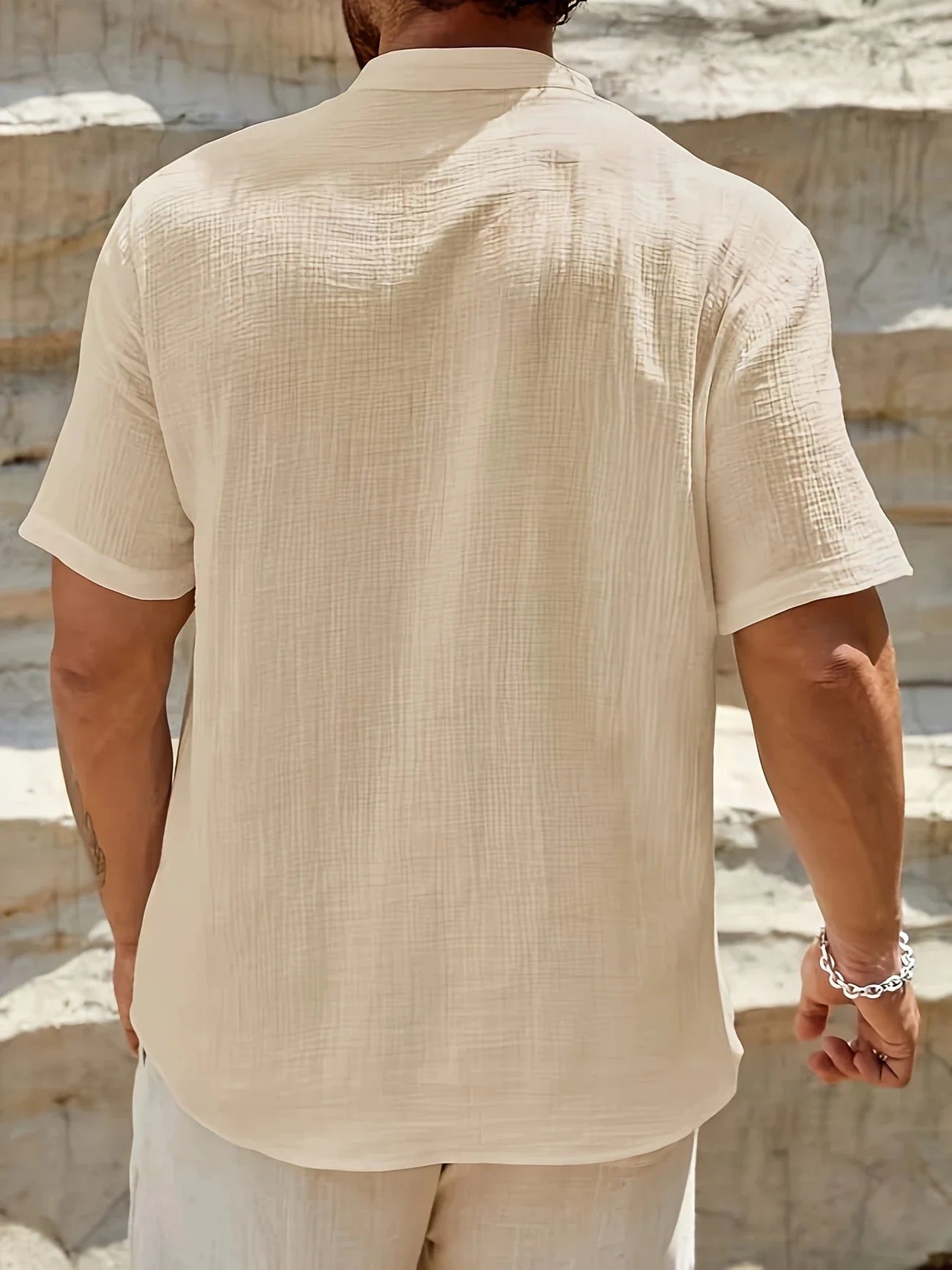 Sancho | Camisa Manga Corta Cuello Mao