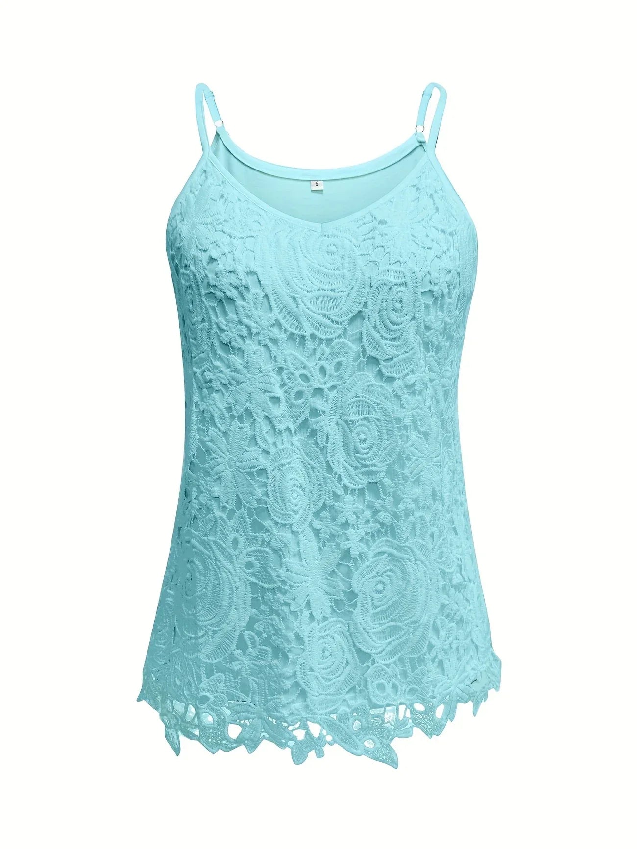 Juna | Top de Encaje Floral con Tirantes