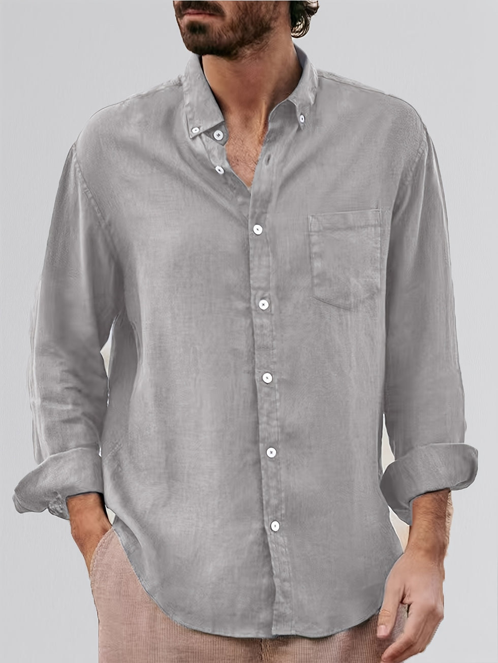 Deshawn | Camisa de Manga Larga con Botones