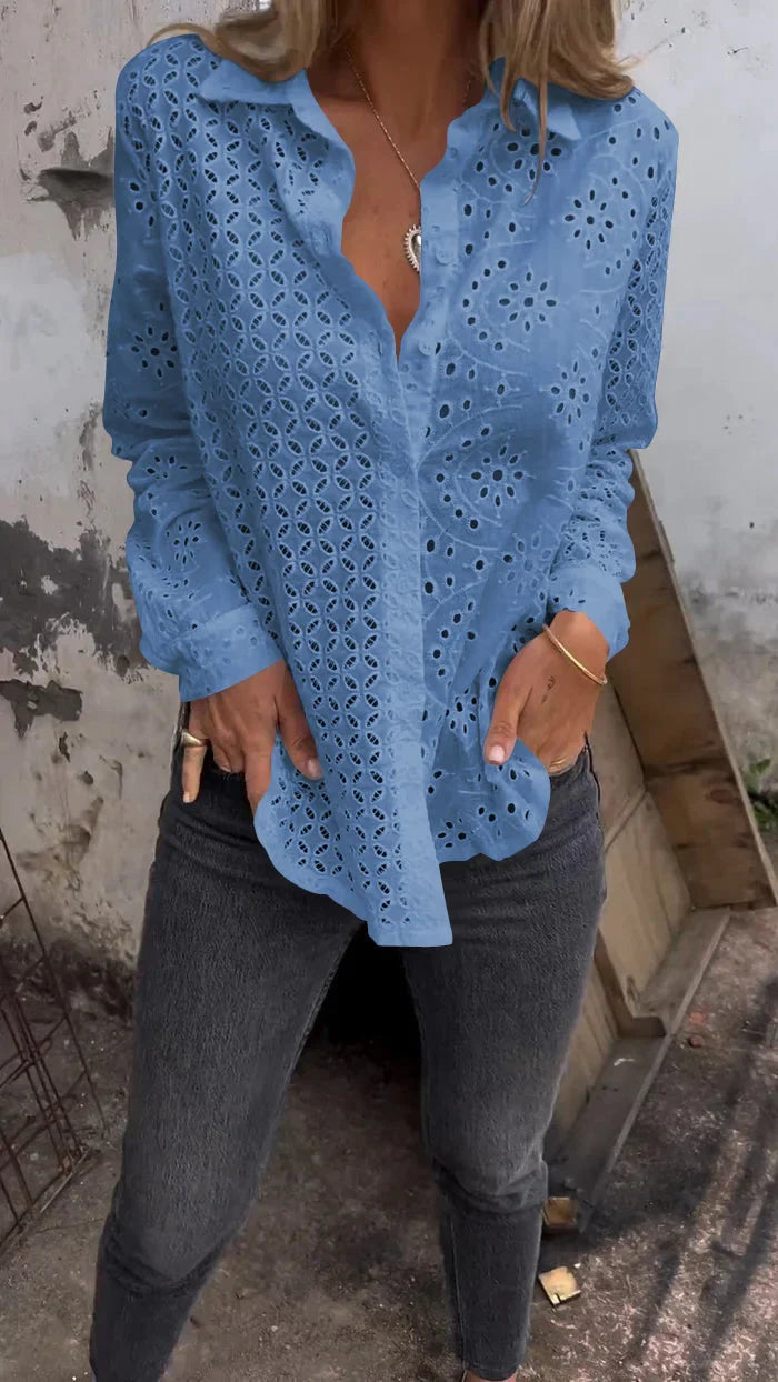 Tommie | Camisa De Manga Larga Con Botones Y Calados