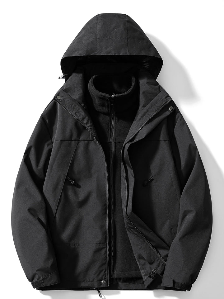 Jerome | Chaqueta con Capucha y Paneles Contrastantes