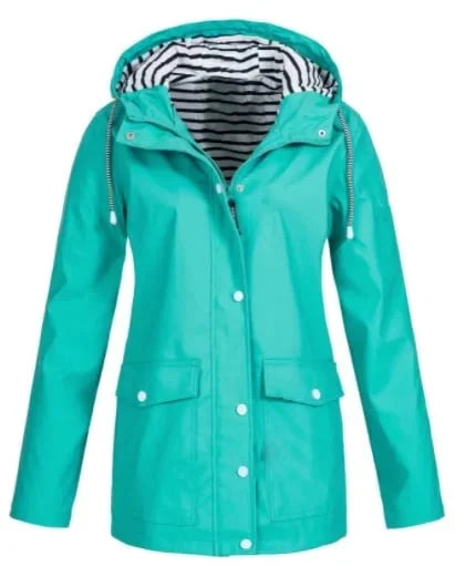 Ilektra | Chaqueta Larga Con Capucha Y Bolsillos