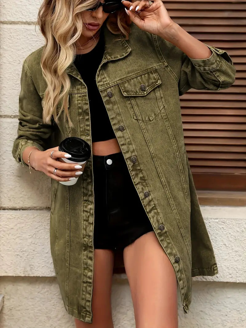 Tacie | Chaqueta Vaquera De Manga Larga Abotonada