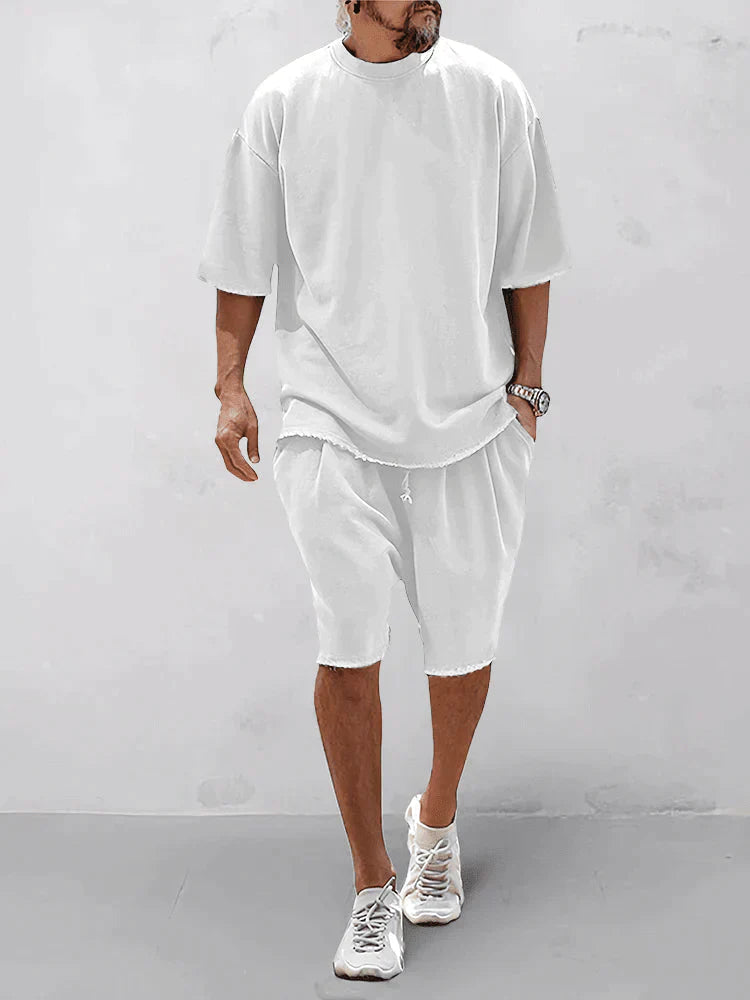 Dumitru | Conjunto De Dos Piezas Con Pantalones Cortos Y Manga Corta
