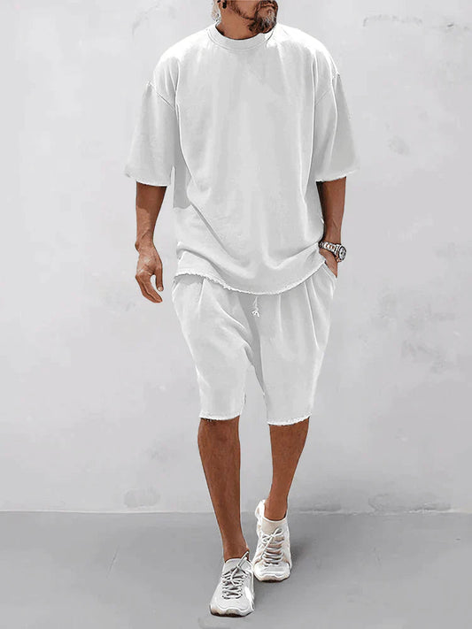 Dumitru | Conjunto De Dos Piezas Con Pantalones Cortos Y Manga Corta