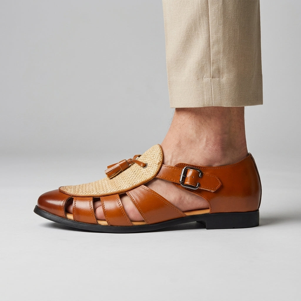 Andarson | Mocasines Tipo Fisherman Con Correa De Hebilla Y Detalle De Borla