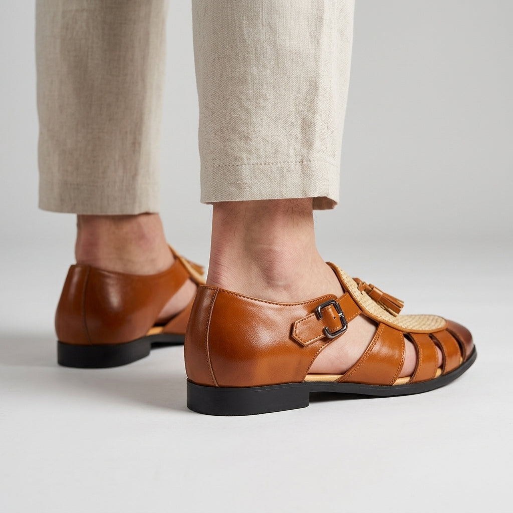 Andarson | Mocasines Tipo Fisherman Con Correa De Hebilla Y Detalle De Borla