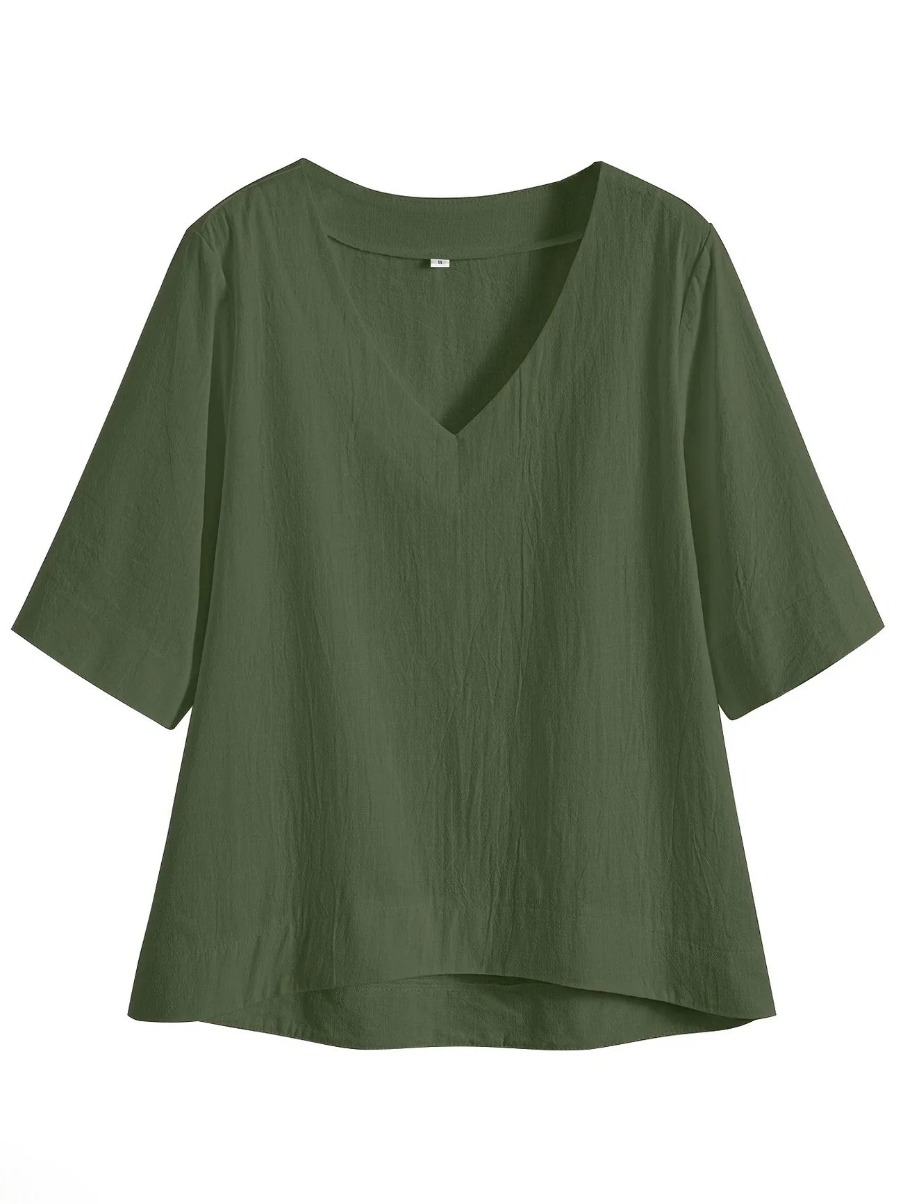 Mattea | Blusa Holgada Manga Corta Cuello V