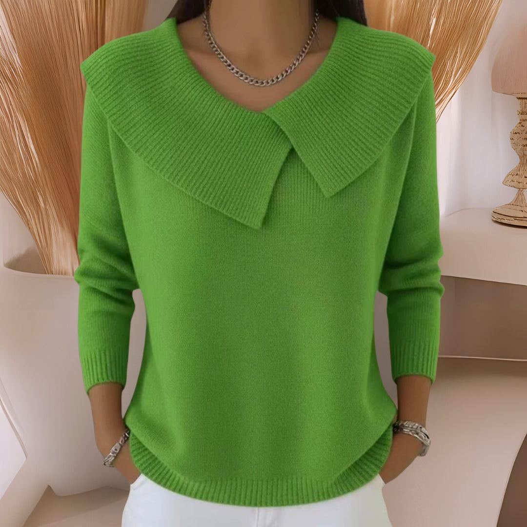 Yamina | Jersey De Punto Con Cuello Acanalado Oversize