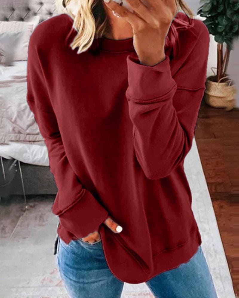 Gilda | Sudadera con Cuello Redondo y Mangas Largas