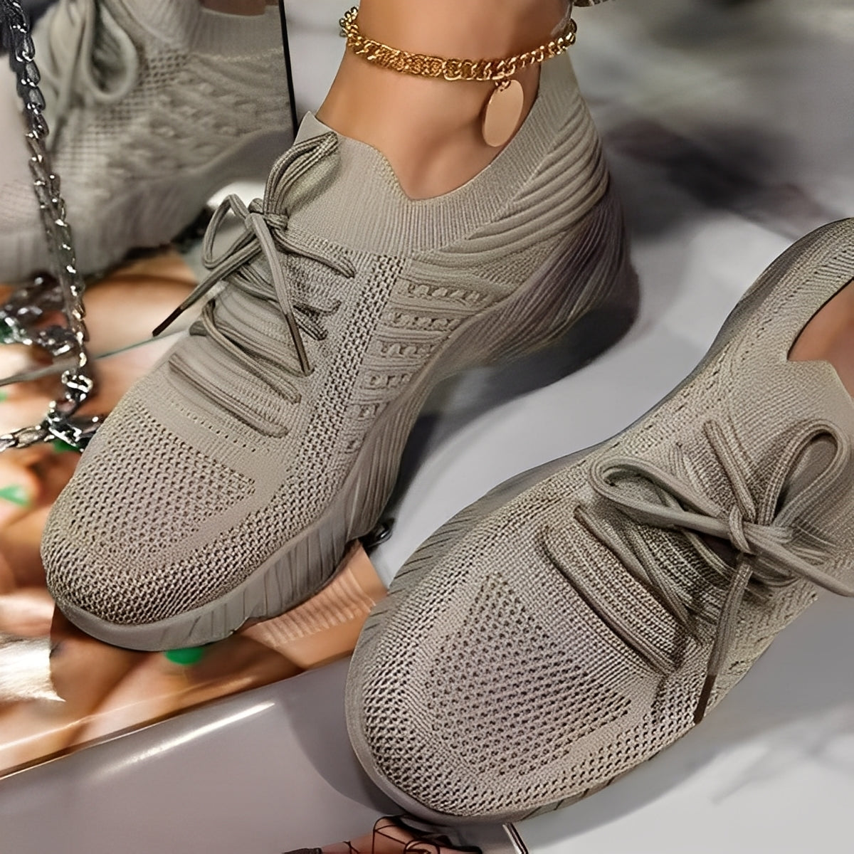 Gwenenis | Zapatillas cómodas y transpirables con plantilla acolchada