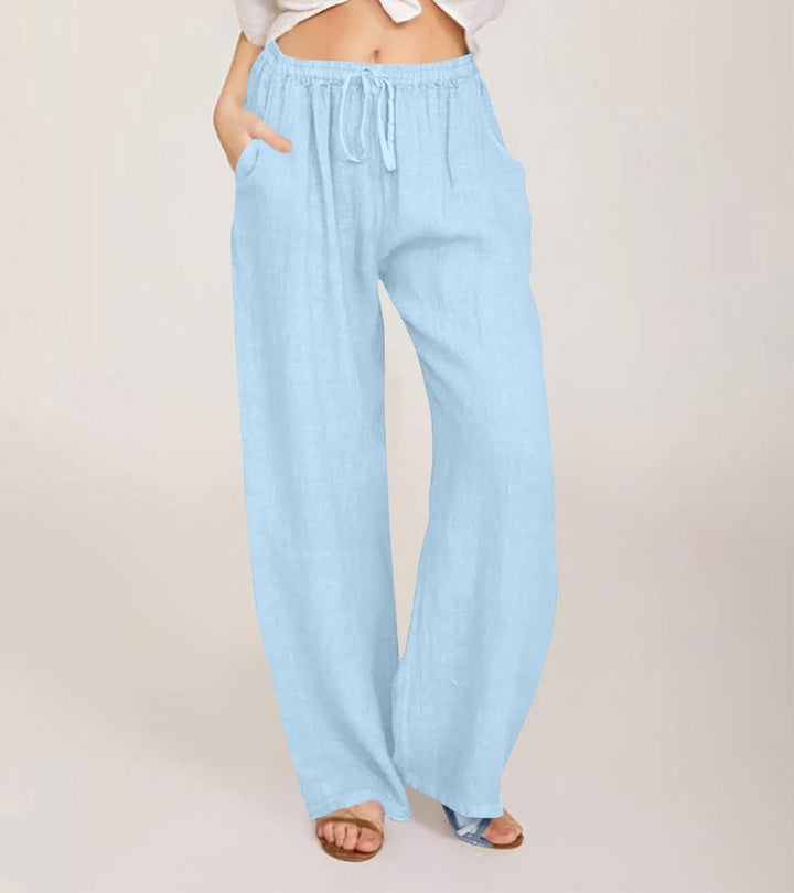Maialen | Pantalones De Corte Ancho Con Cordón