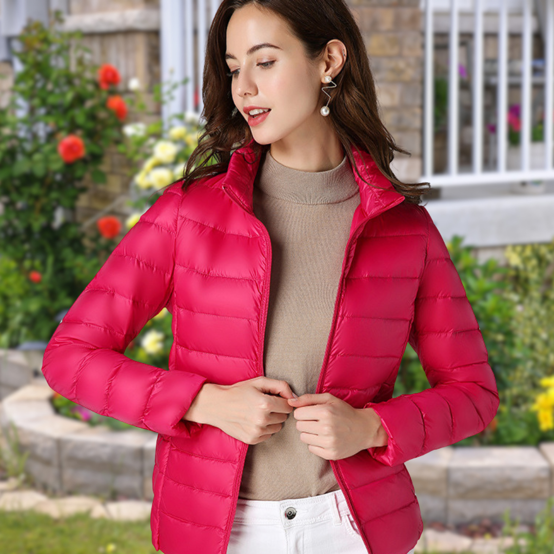 Isla | Chaqueta Acolchada Con Cremallera Y Cuello Alto