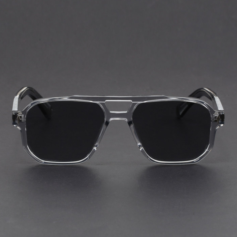 Kieran - Gafas de sol con Montura Cuadrada azul y Cristales Oscuros