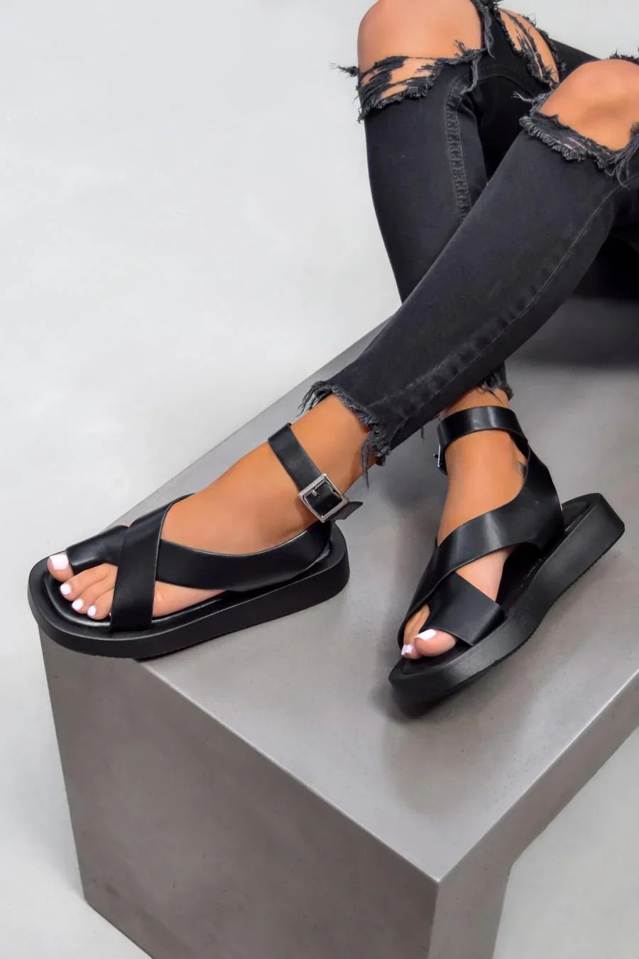 Afrozeh | Sandalias Gladiador Gruesas