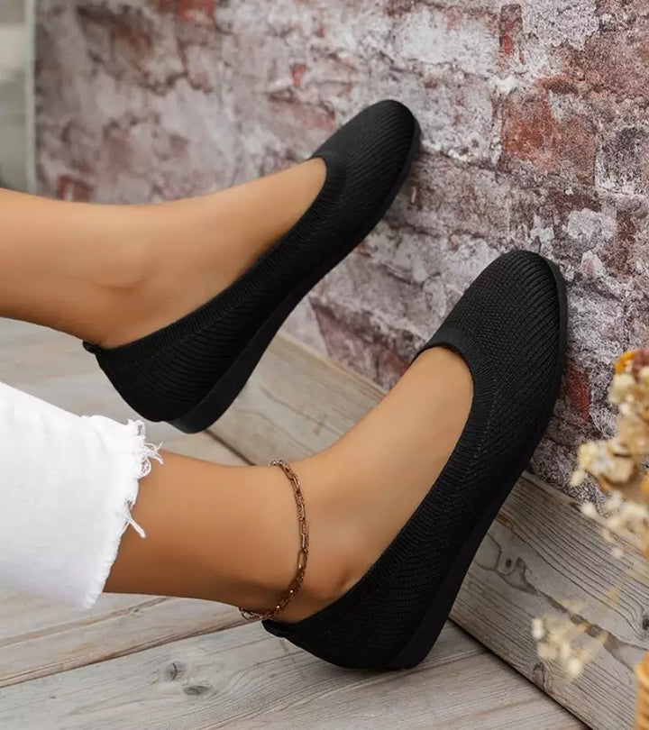 Alfia | Bailarinas Planas Con Punta Redonda