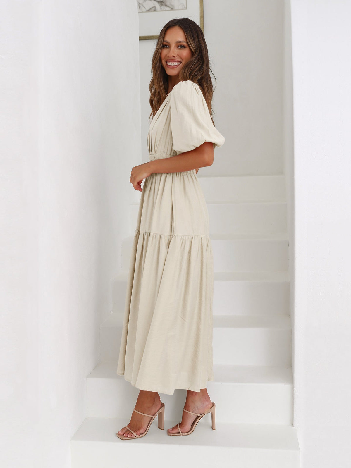 Delphine | Vestido Midi Con Escote V