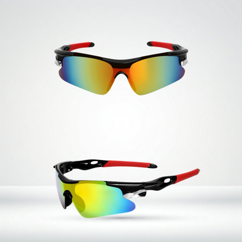 Salmeron - Gafas de Sol Deportivas Envolventes Con Montura Media y Lente Tipo Pantalla