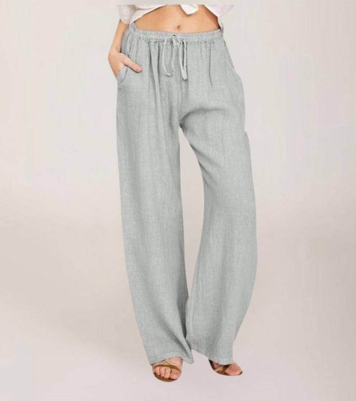 Maialen | Pantalones De Corte Ancho Con Cordón