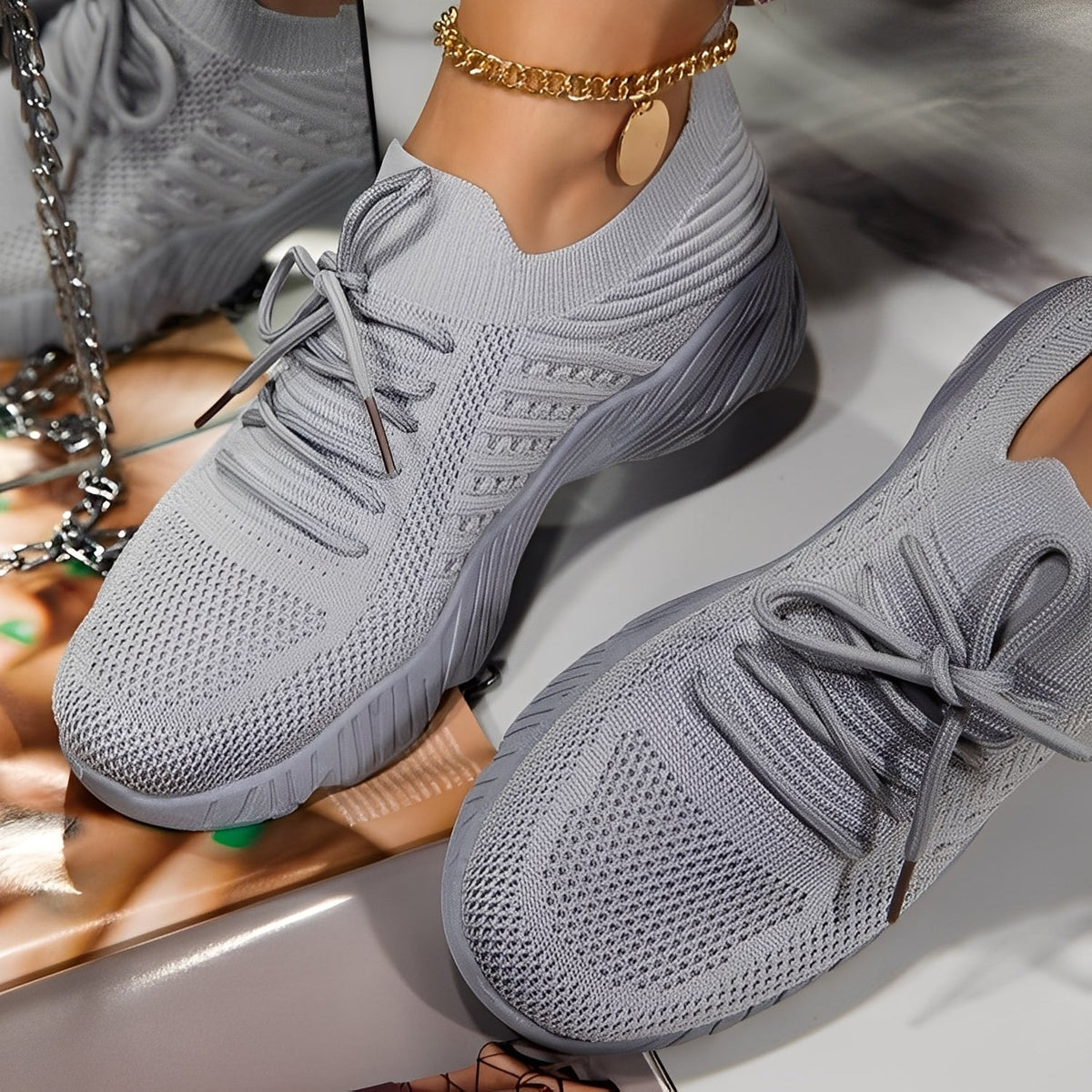 Gwenenis | Zapatillas cómodas y transpirables con plantilla acolchada