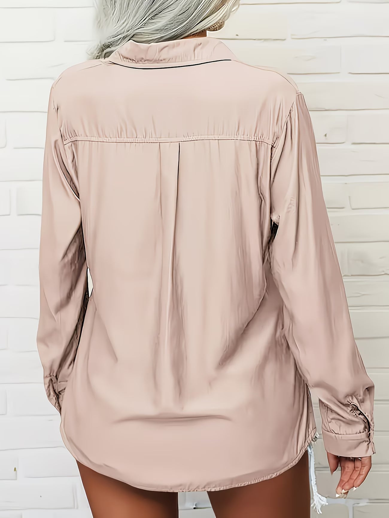 Tierna | Blusa Holgada De Mujer Con Botones en La Parte Delantera