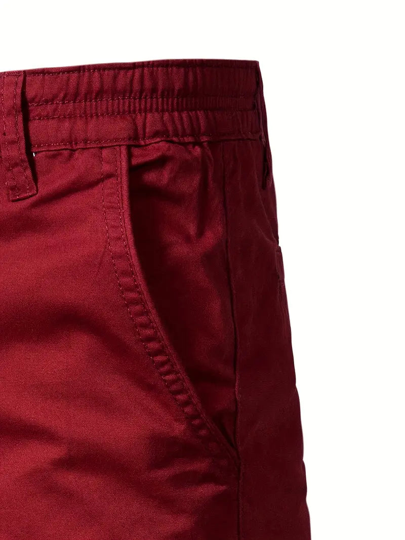 Baird - Pantalones Cortos Informales de Algodón Con Cintura Elástica