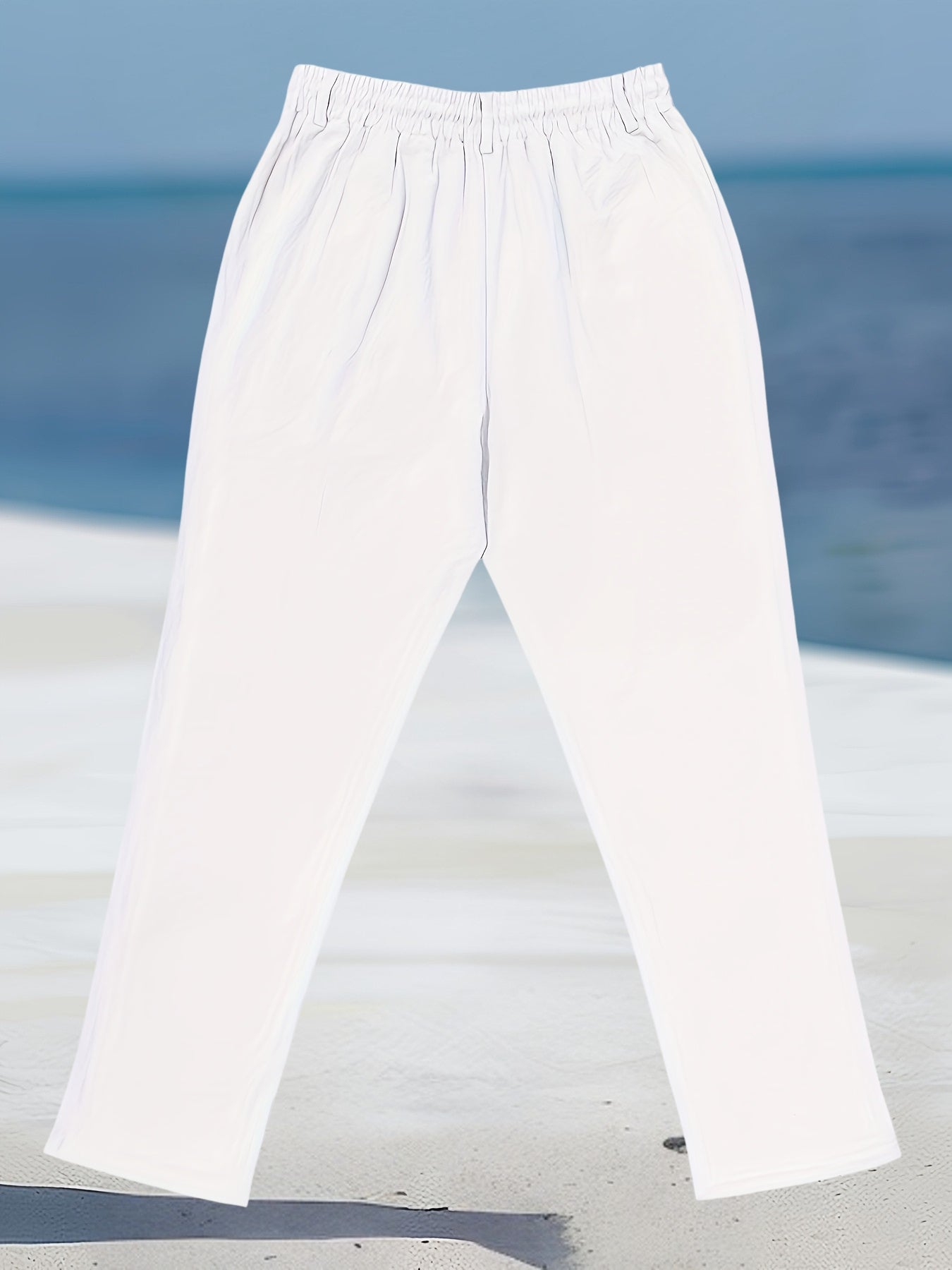 Aznar - Pantalón recto de lino con Cordón