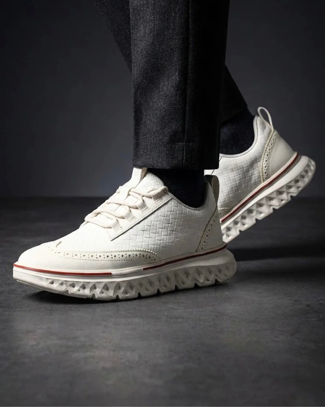 Kremer - Zapatillas Deportivas Informales con Cordones y Tejido Trenzado