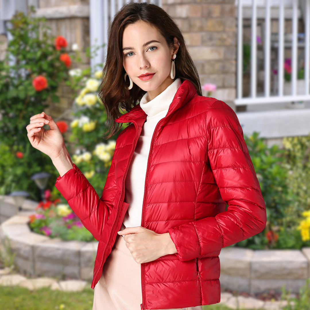 Isla | Chaqueta Acolchada Con Cremallera Y Cuello Alto