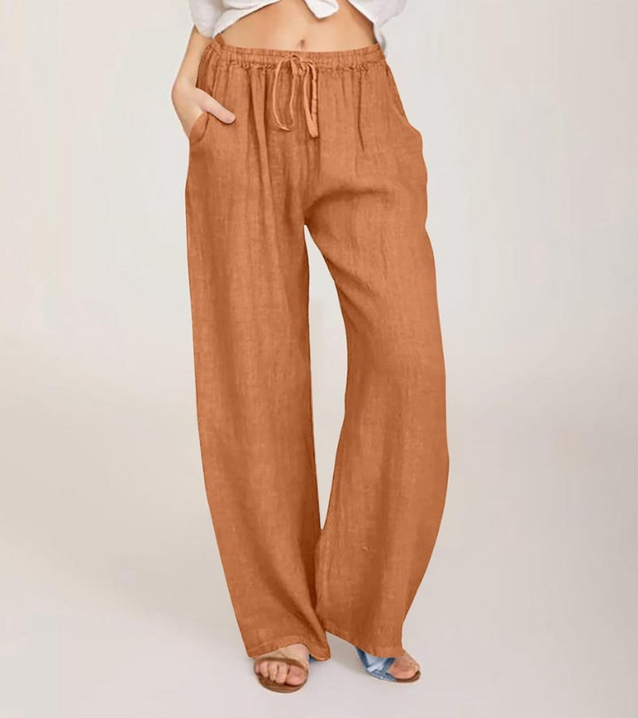 Maialen | Pantalones De Corte Ancho Con Cordón