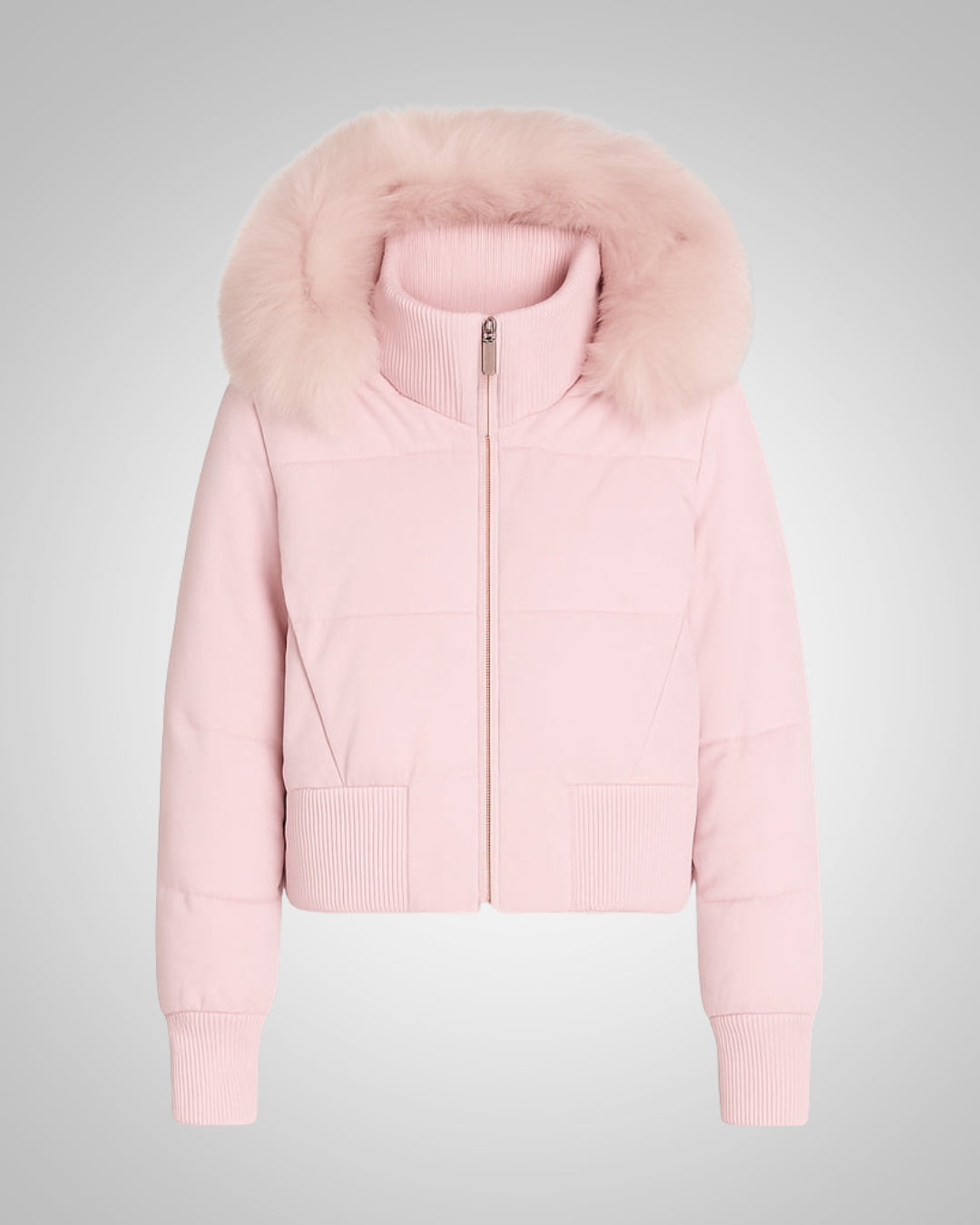 Isabel | Chaqueta acolchada con capucha de piel sintética