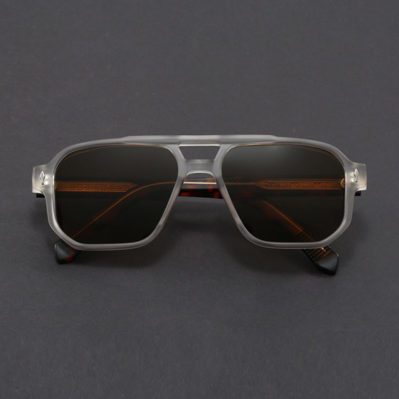 Kieran - Gafas de sol con Montura Cuadrada azul y Cristales Oscuros