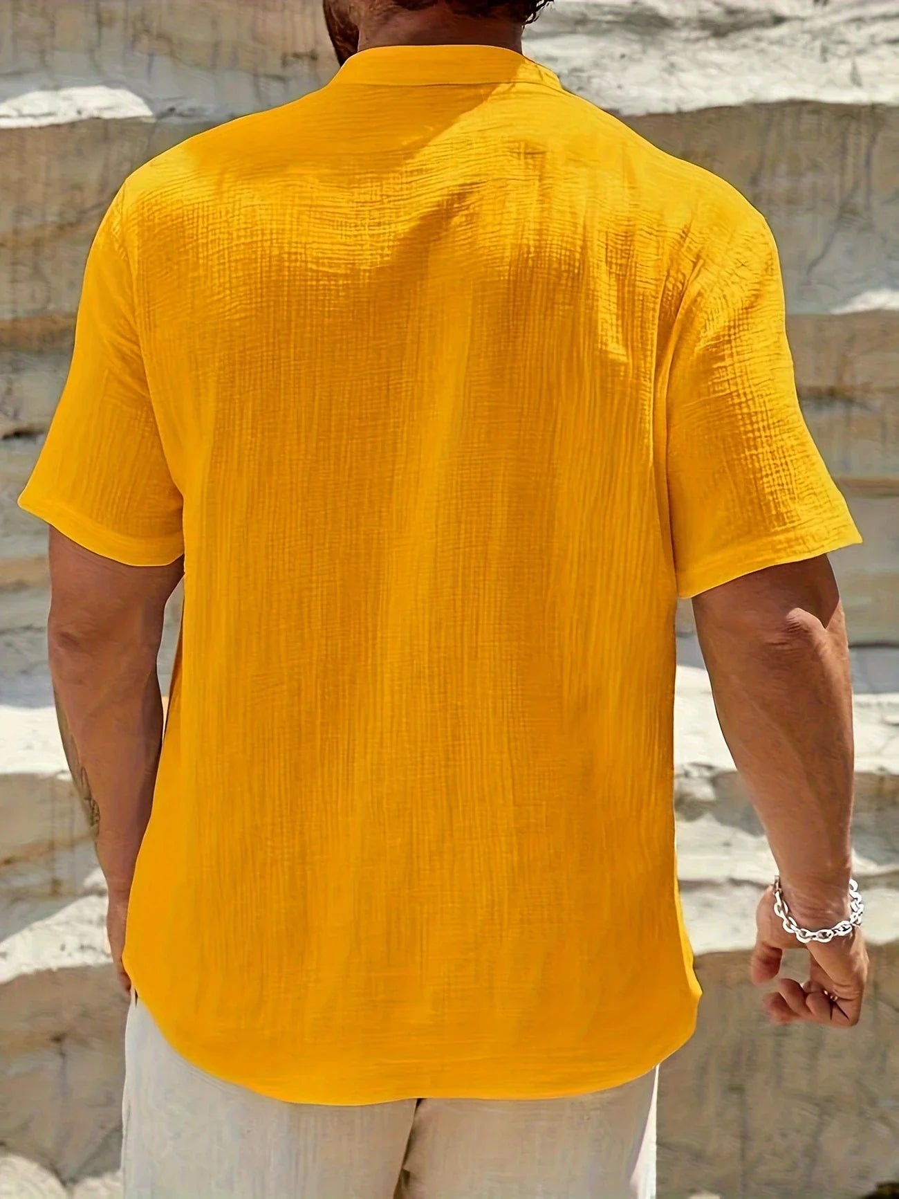 Sancho | Camisa Manga Corta Cuello Mao