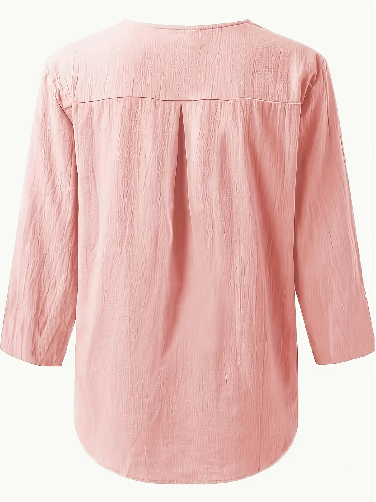 Mykaela | Blusa Informal Con Cuello Abierto y Tacto de Algodón