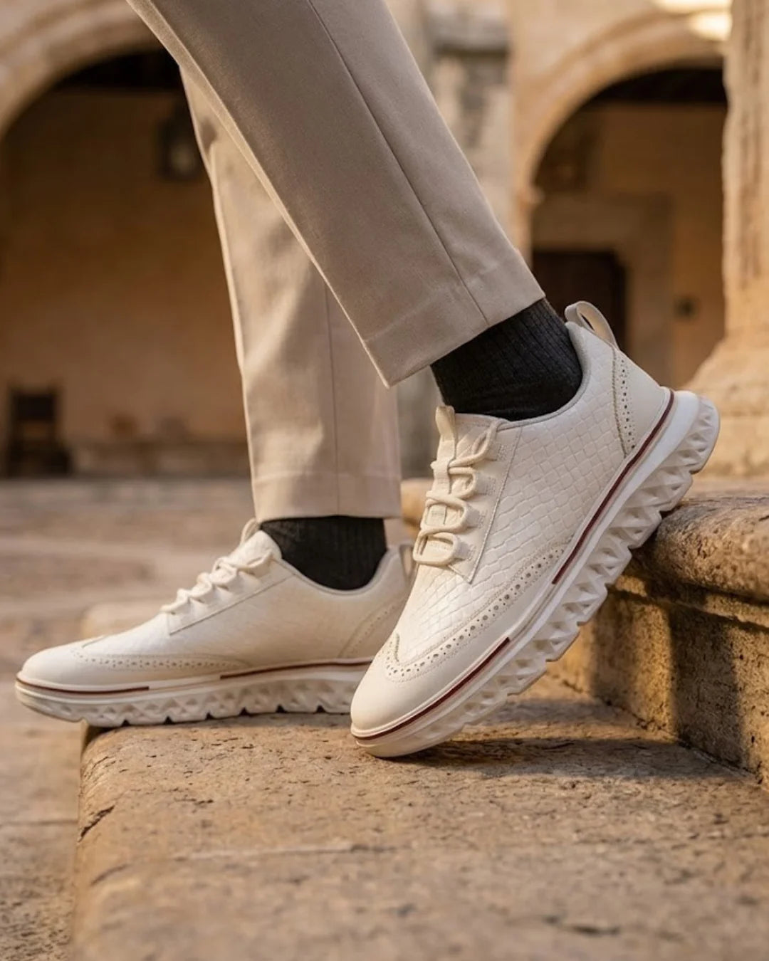 Kremer - Zapatillas Deportivas Informales con Cordones y Tejido Trenzado